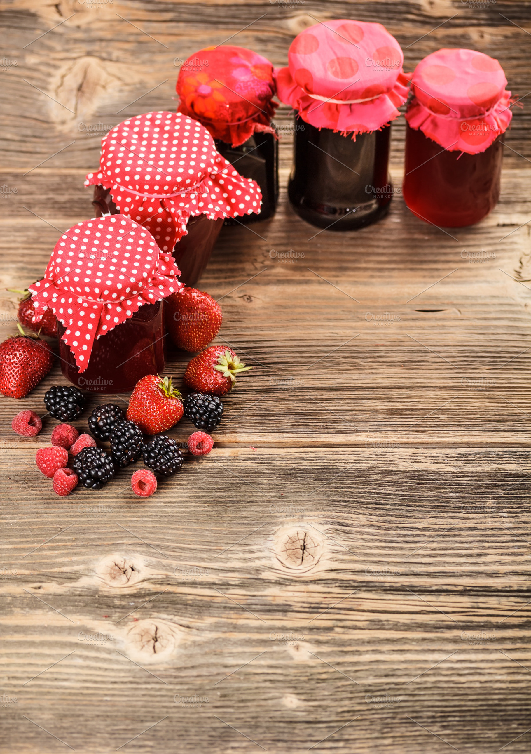 Traditional Homemade Jam Stock Photo Containing Jam And Fruit