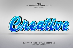 Creative 3D Editable Psd Text Effect, a Layer Style Add-On by Md Jahidul99
