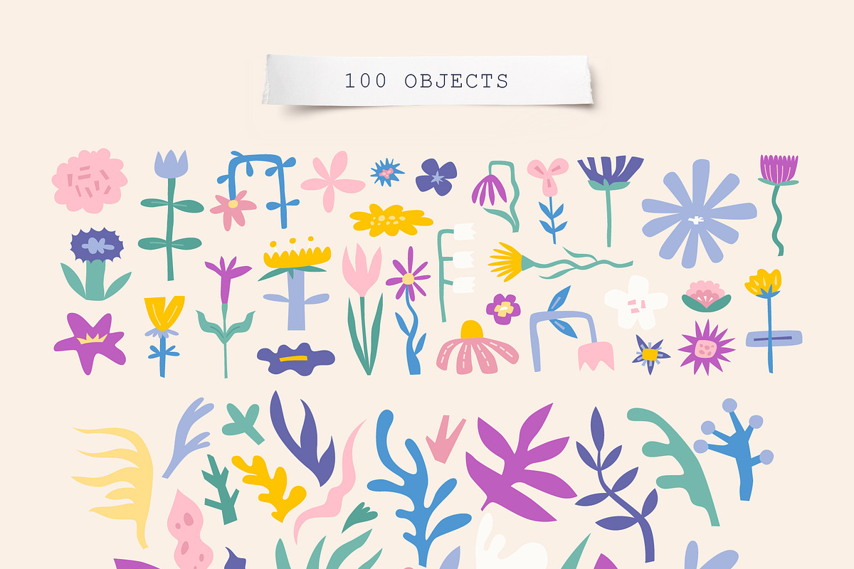 Spring Garden | Clipart + patterns, a Decorative Illustration by katieromanoff_art (Photo 6 of 19)