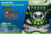 Panda Monk - Mascot & Esport Logo, a Branding & Logo Template by FNR Graphics (Thumbnail 2 of 5)