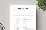 Modern Resume & CoverLetter Template, a Resume Template by careerboutique (Thumbnail 1 of 6)