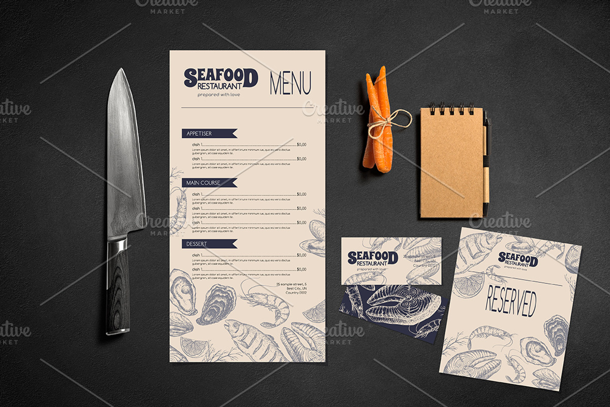 Fish and seafood collection, an Object Graphic by Quetzal Art (Photo 4 of 7)