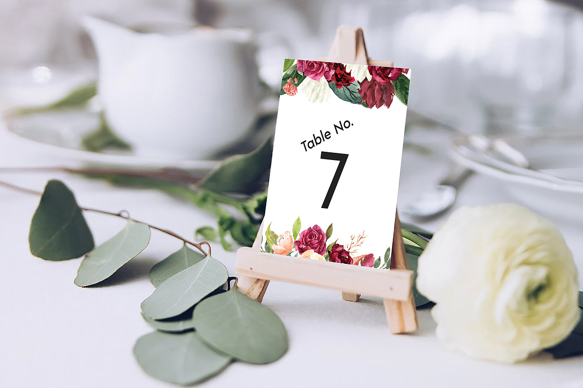 Canva Table Card Template, an Invitation Template by ShineOnWedding (Photo 5 of 11)