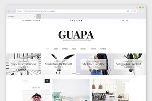 Minimal WordPress Blog Theme "Guapa"