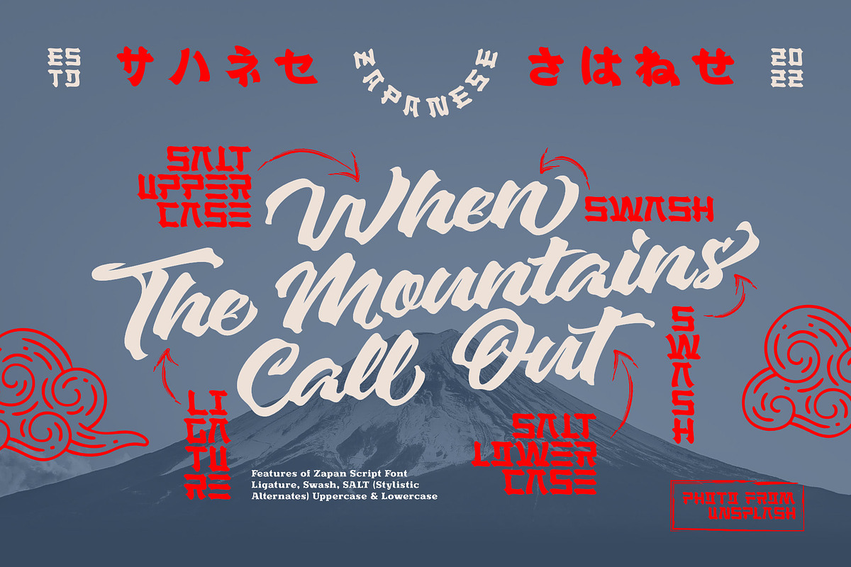 Zapanese Font Duo - Japanese Vibes, a Script Font by Nocturnal Workspace (Photo 10 of 17)