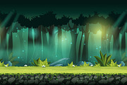 Seamless forest with mystical flower, an Illustration by Nearbirds (Thumbnail 2 of 3)