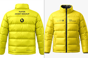 Puffer Jacket Mockup Collection, a Hoody Mockup by graphypix
