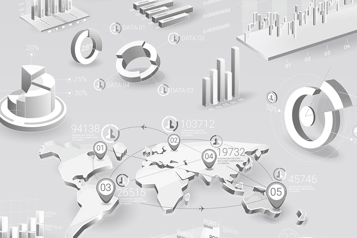 White Infographic Elements, a Graphic by ConceptCafe (Photo 2 of 3)