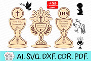 Chalice for First Holy Communion Las, a Pattern Graphic by MegaPrezencik (Thumbnail 1 of 7)