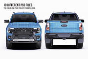 Super Cab 4x4 Pickup Wrap Mockup Set, a Product Mockup by Halal Graphic Studio (Thumbnail 8 of 15)