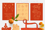 Lunar New Year line icon set, an Outline Icon by NatalieArtShop (Thumbnail 10 of 11)
