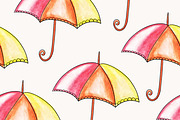 Seamless Pattern with Umbrellas, a Pattern Graphic by alexmakarova (Thumbnail 2 of 2)