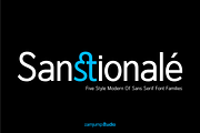 Sanstionale _ Modern Sans Family, a Font by zamjumps (Thumbnail 1 of 12)