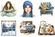 Watercolor Winter Mood ClipArt, an Illustration by OK Design (Thumbnail 2 of 5)