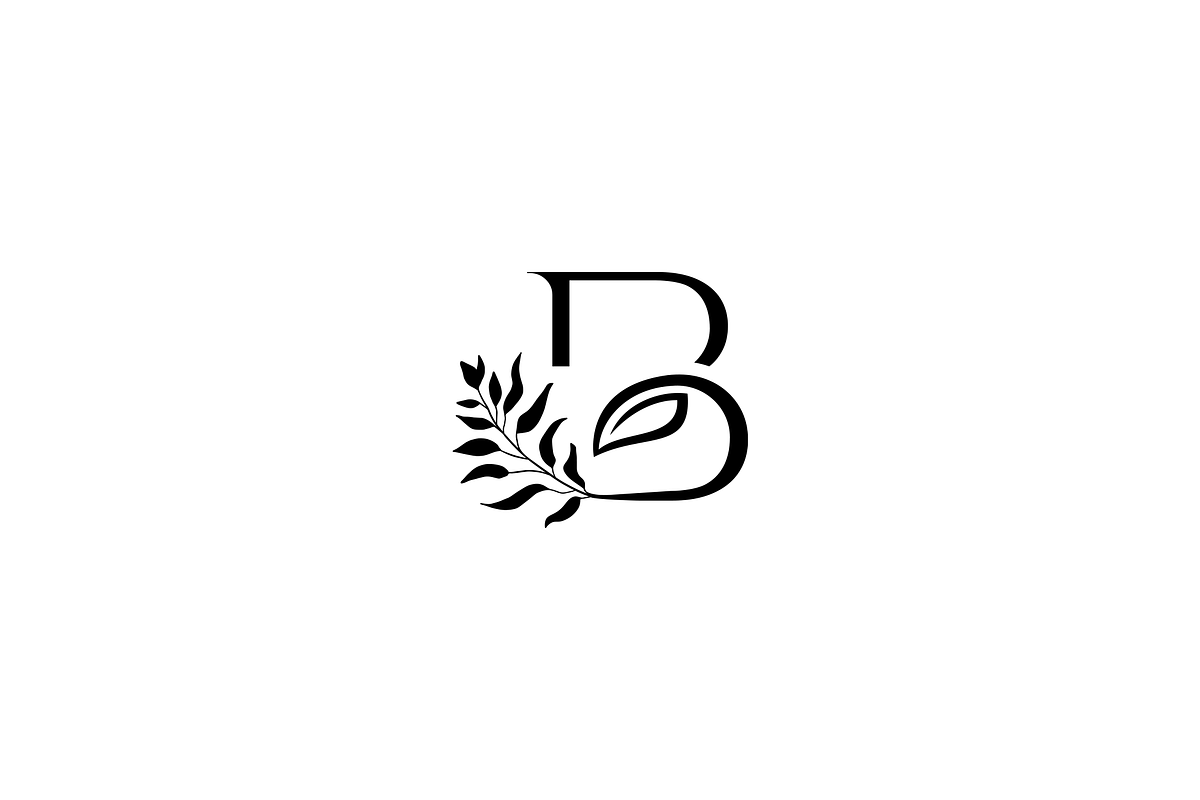 Minimalist Letter B Natural Logo, a Branding & Logo Template by Luxury Logos (Photo 3 of 4)