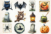 Halloween Sublimation Clipart, an Illustration by Dream Creation (Thumbnail 2 of 5)