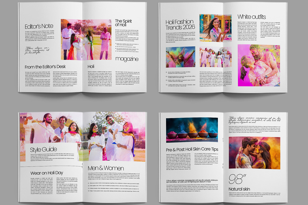 Happy Holi Modern Lifestyle Magazine, a Magazine Template by ContestDesign (Photo 2 of 3)