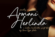 Armani Herlinda Font, a Script Font by Timurtype (Thumbnail 1 of 7)