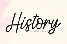 History | Script Font