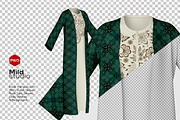 Women Long Dress Mockup v23, a Shirt Mockup by Mildstudio (Thumbnail 5 of 10)
