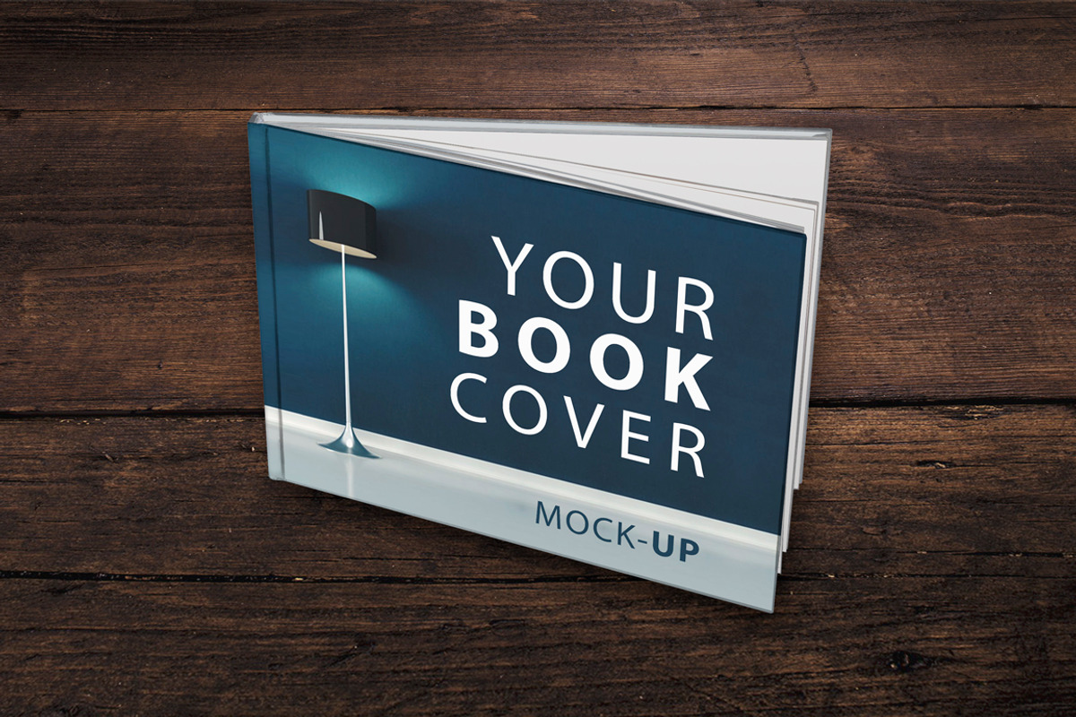Sale - Landscape Book Cover Mockup, a Print Template by attraax (Photo 2 of 5)