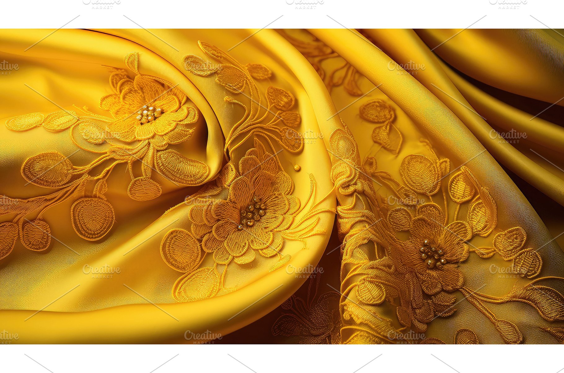 vibrant yellow cloth ai generated, a Beauty & Fashion Photo by pikepicture
