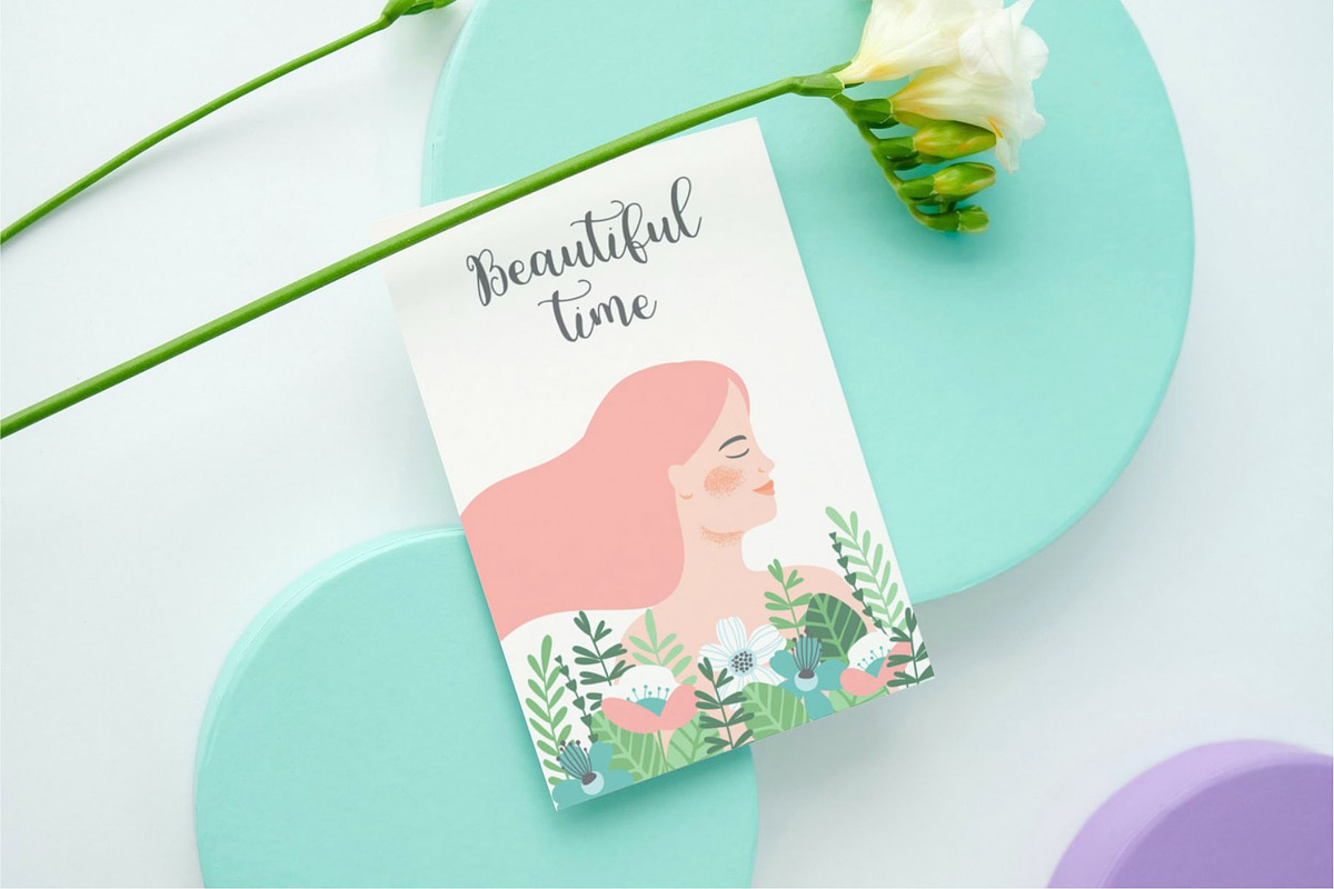Hello spring! Vector card collection, a Person Illustration by Nadia Grapes (Photo 5 of 5)