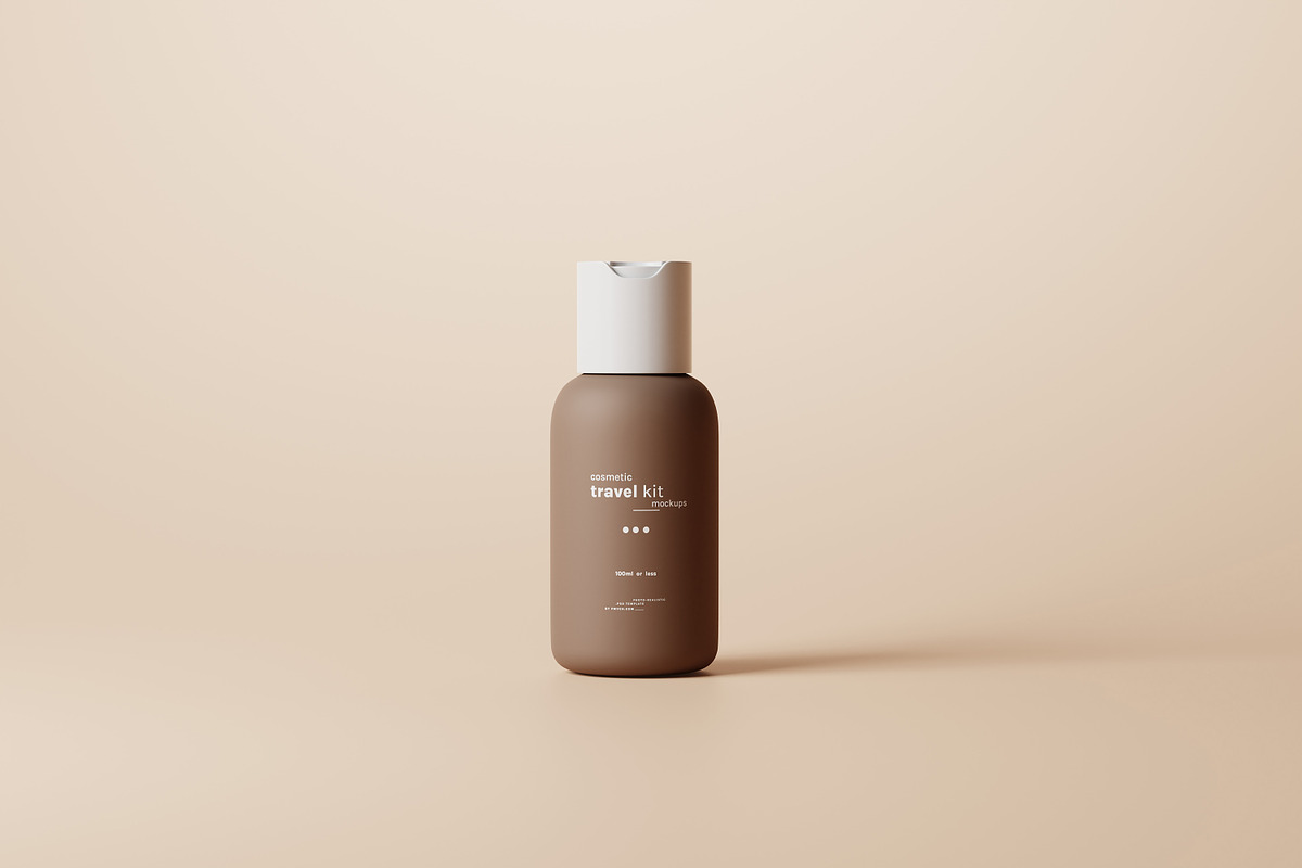Small Disc Top Cap Bottle Mockups, a Packaging Mockup by pmvch (Photo 4 of 11)