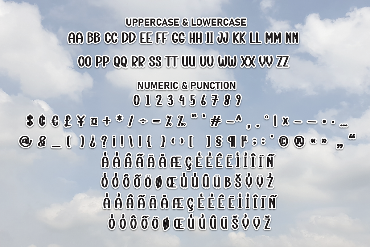 Cloudy Sky | Script Font, a Script Font by Scratchones (Photo 7 of 8)