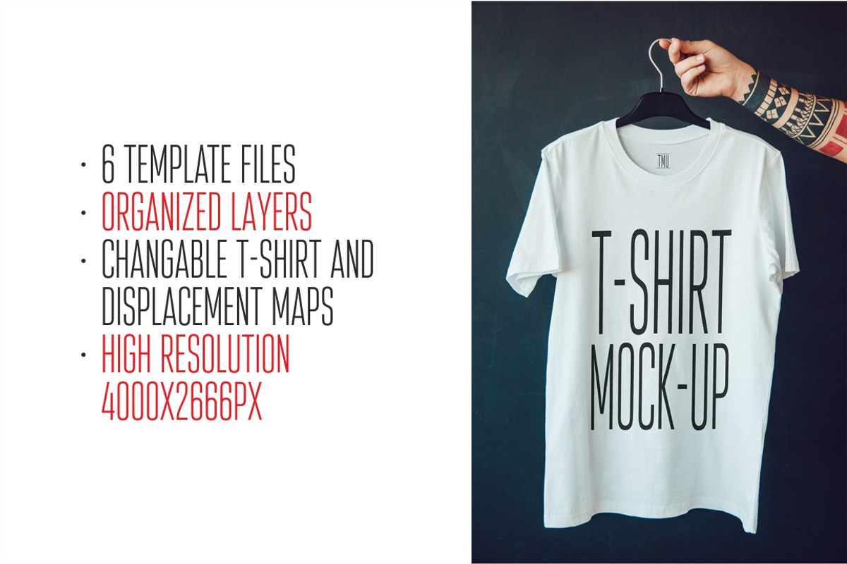 T-Shirt Mock-Up, a Shirt Mockup by Freeman Studio (Photo 2 of 11)