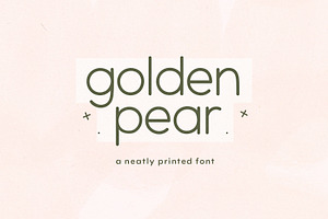 Golden Pear | Cute Sans Font