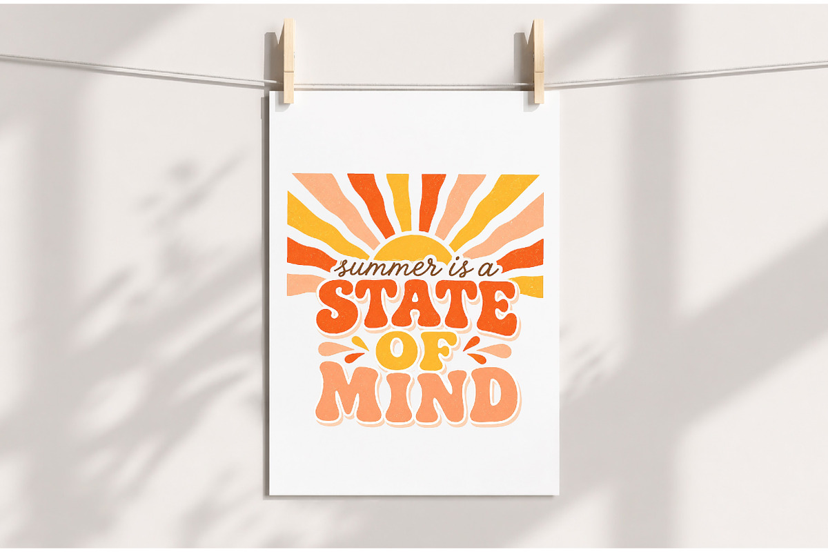 Boho Retro Summer Is A State Of Mind, an Illustration by Dream Creation (Photo 4 of 8)