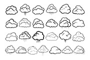 50 Clouds Procreate Stamps Brushes, a Brush Add-On by Procreate Sale (Thumbnail 4 of 6)