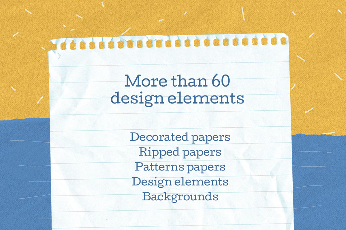 Decorative & Ripped Papers Collectio, a Texture Graphic by IRCF (Photo 12 of 12)