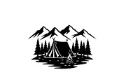 50 Camping Mountain Vector Bundle, an Illustration by jahid234 (Thumbnail 10 of 51)