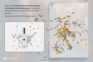 Gold & Silver Foil PNG Elements