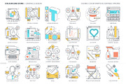 Color line icons, an Outline Icon by Howcolour (Thumbnail 21 of 32)