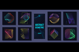 Abstract geometric posters, a Decorative Illustration by Buch&Bee