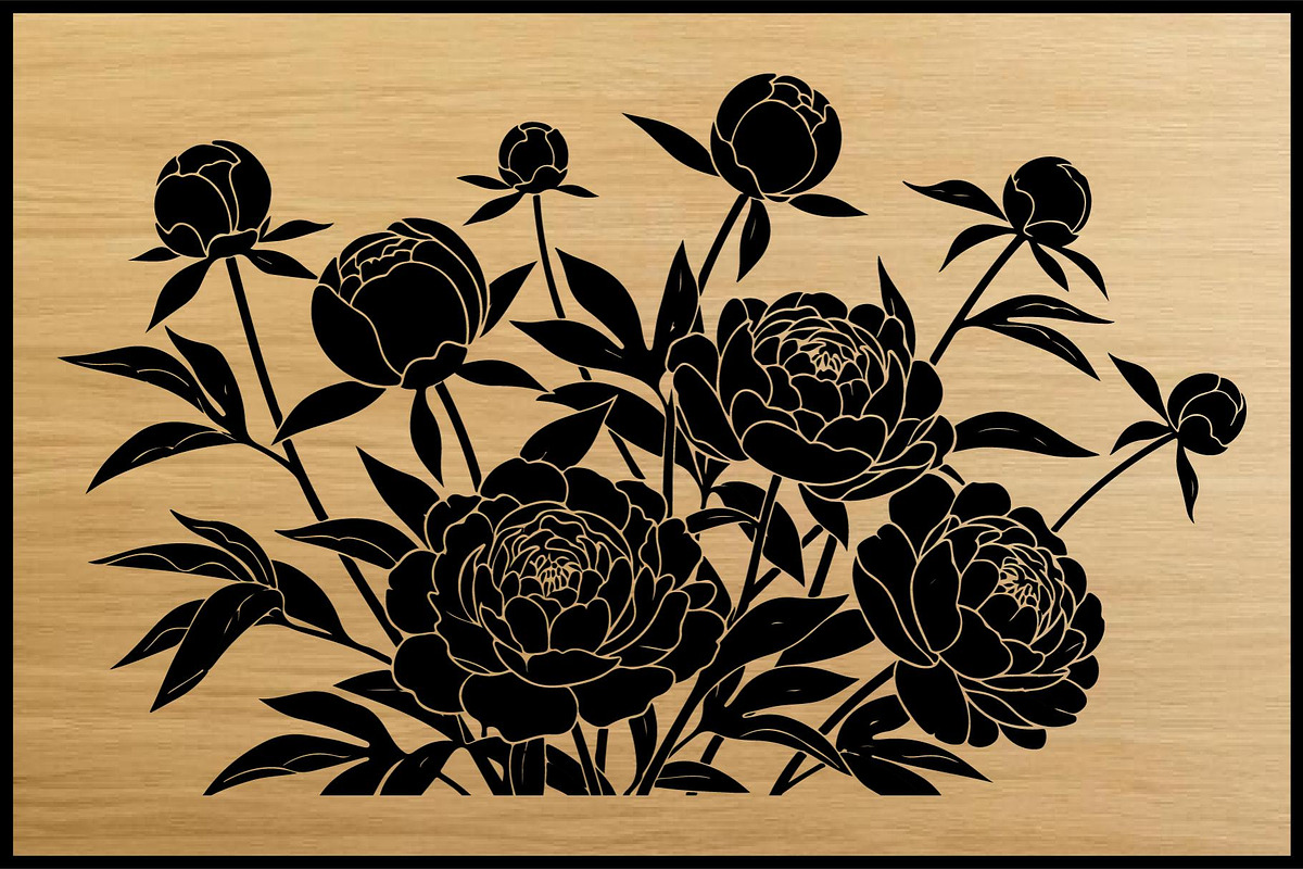 Floral Silhouette Puzzle Bundle, an Object Illustration by Artivon (Photo 7 of 7)