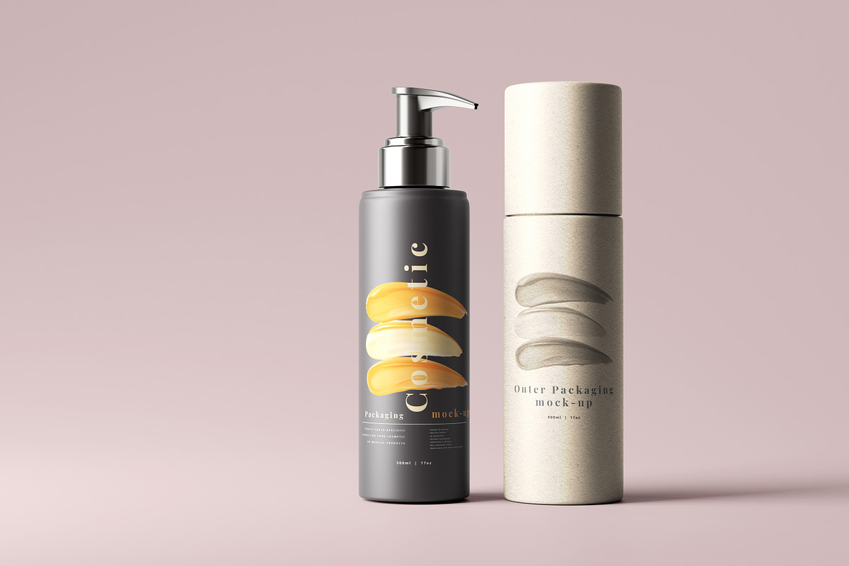 Dark Plastic Cosmetic Mockup Bundle, a Cups & Container Mockup by pmvch (Photo 72 of 111)
