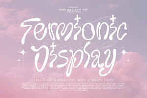 Fermionic Liquid Y2K Font, a Handwritten Font by Letterhend Studio