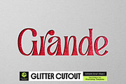 Glitter Cutout Text Effect, a Layer Style Add-On by iDoodle Studio (Thumbnail 1 of 4)