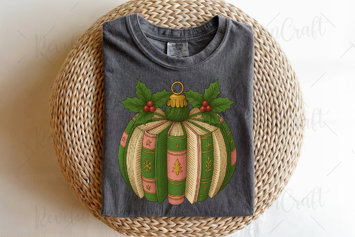 Christmas Book Ornament Png, an Illustration by OK Design (Photo 4 of 6)