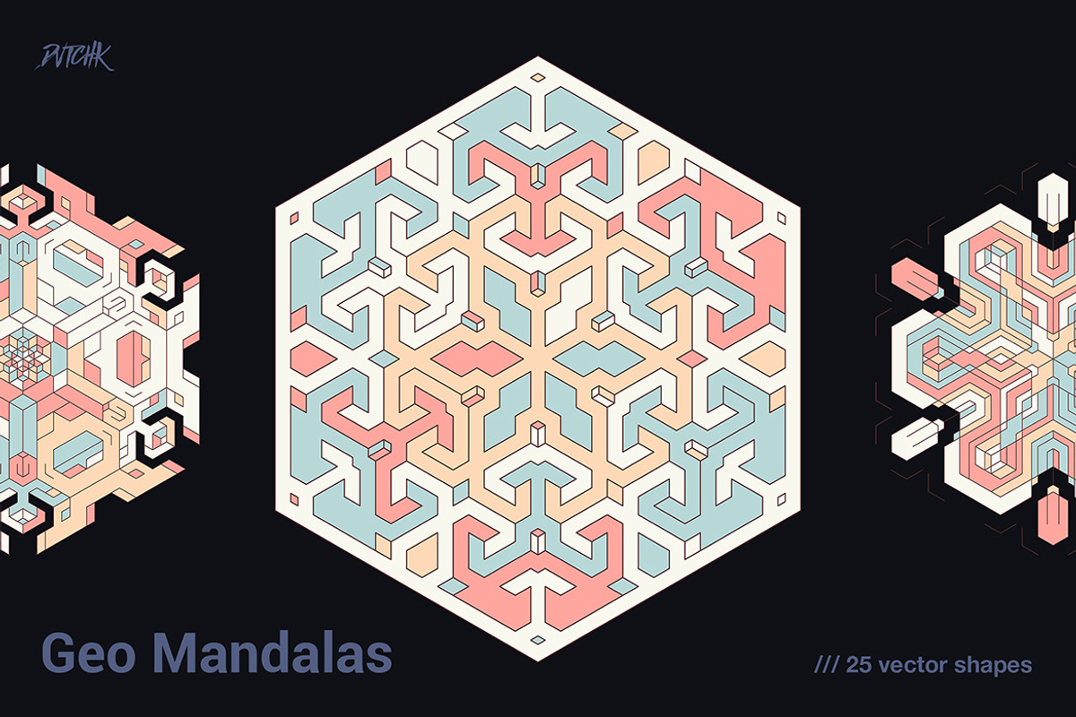 Geometric Mandalas, a Graphic by dvtchk (Photo 4 of 9)