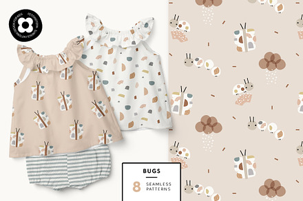 Bugs collection, a Pattern Graphic by Muriel Petitpattern
