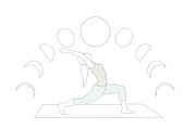 SunSalutation MoonSalutation bundle, an Illustration by Sunnyfields (Thumbnail 8 of 9)