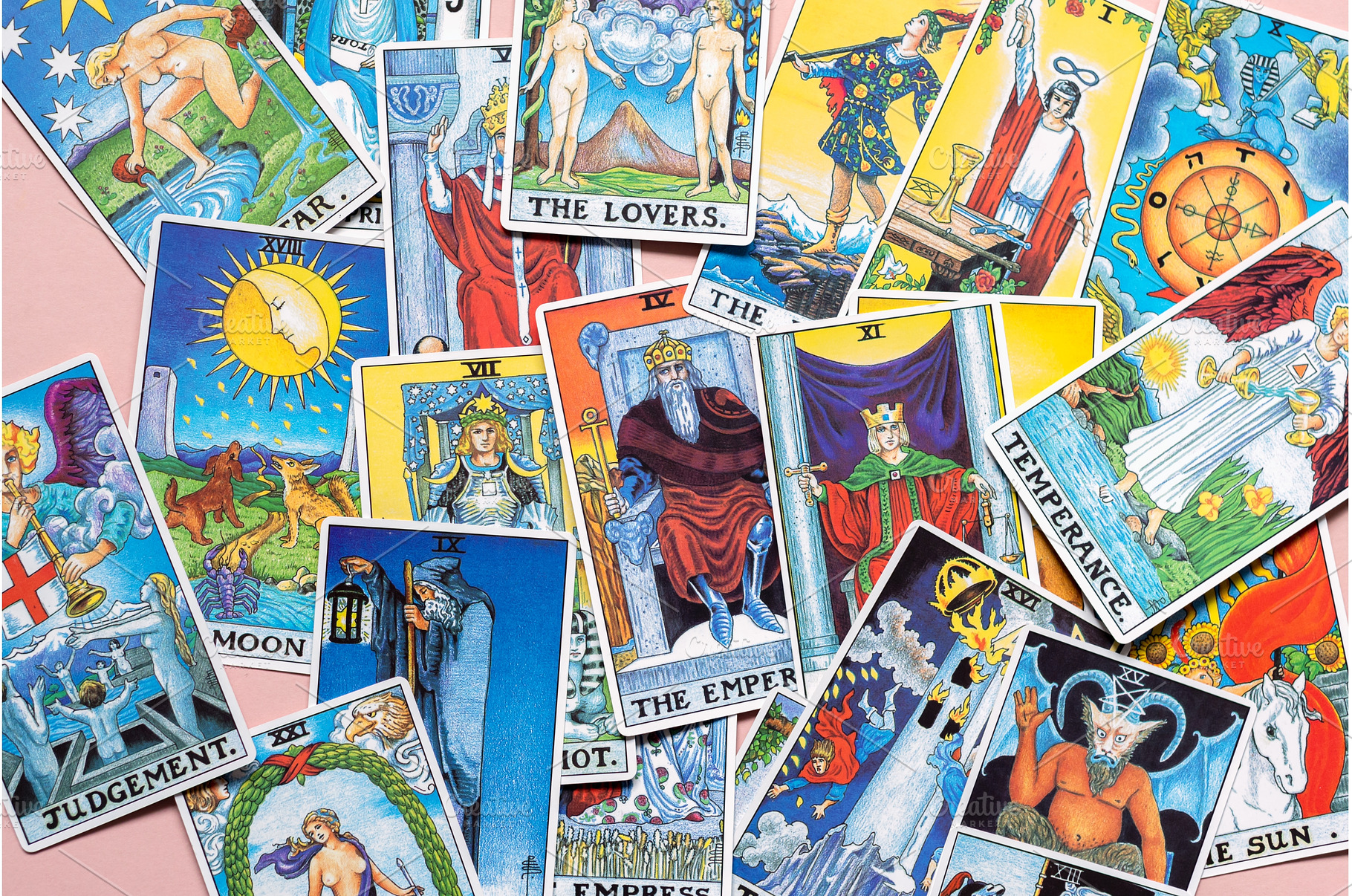 The classic card of Rider Waite deck, an Abstract Photo by MAnuta