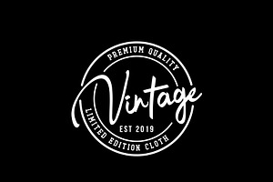 Vintage Apparel Emblem Logo