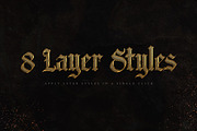 Candelabra Font + Extras, a Blackletter Font by Twinbrush (Thumbnail 16 of 20)