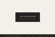 Interwoven Seamless Patterns, a Pattern Graphic by Curly_Pat (Thumbnail 1 of 11)
